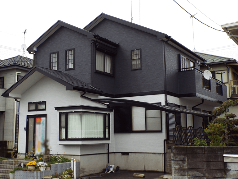 茨城県つくば市の外壁屋根塗装の施工後写真