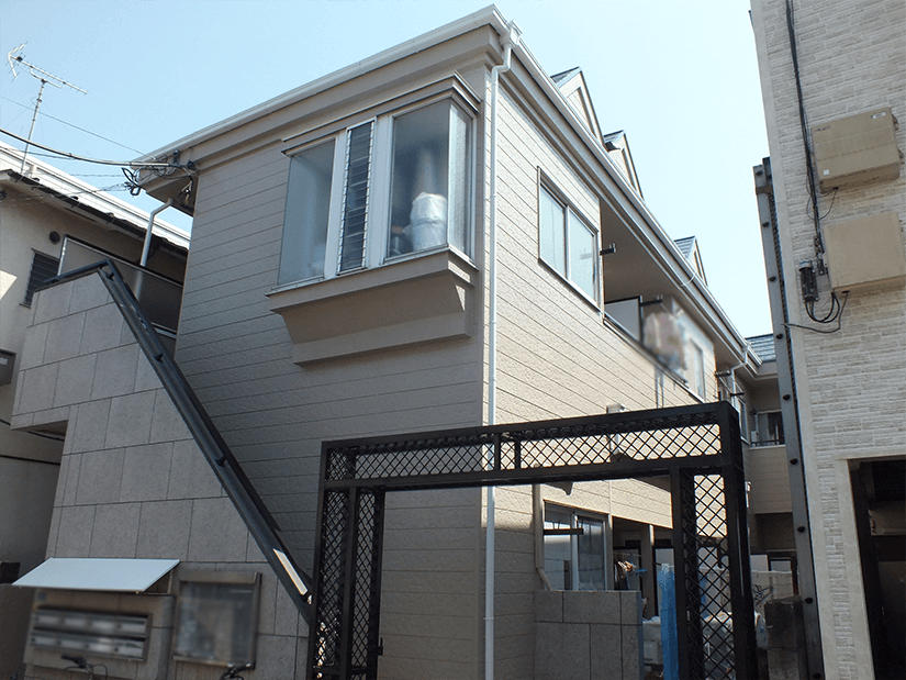 豊島区のコーポ、外壁塗装施工事例　施工前写真