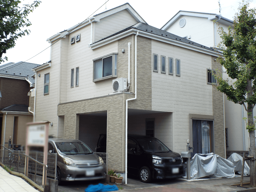 江戸川区の外壁塗装施工事例　施工前写真