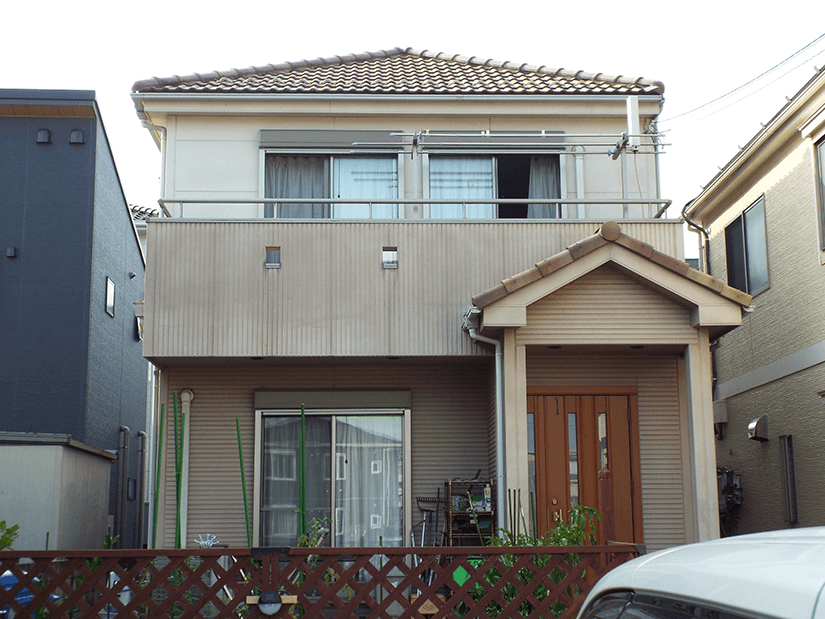 埼玉県三郷市の外壁塗装施工事例　施工前写真