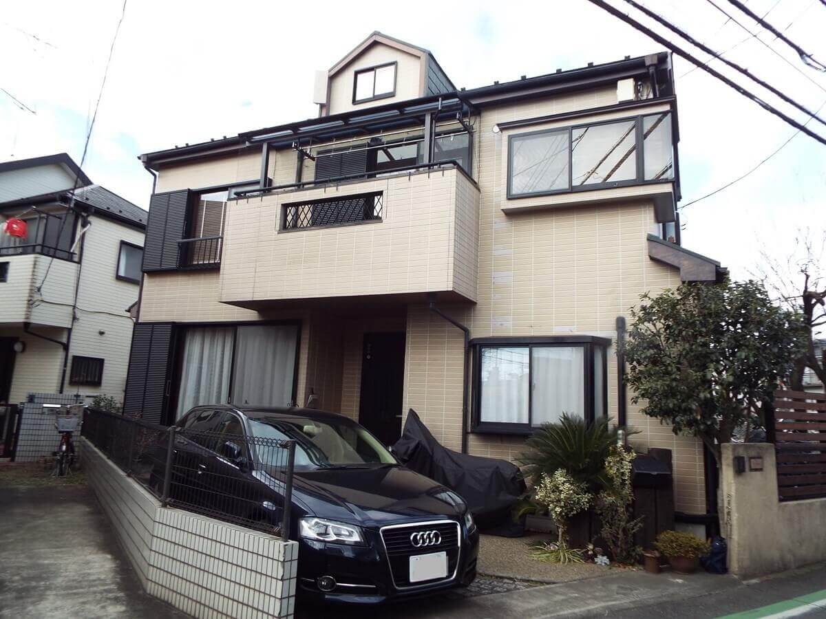 所沢市 外壁塗装・屋根塗装・シーリング工事・デザイン塗装 施工前