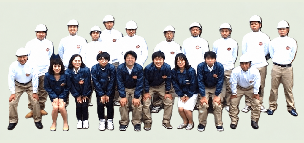 塗りチョク・日建住装工業のスタッフ集合写真