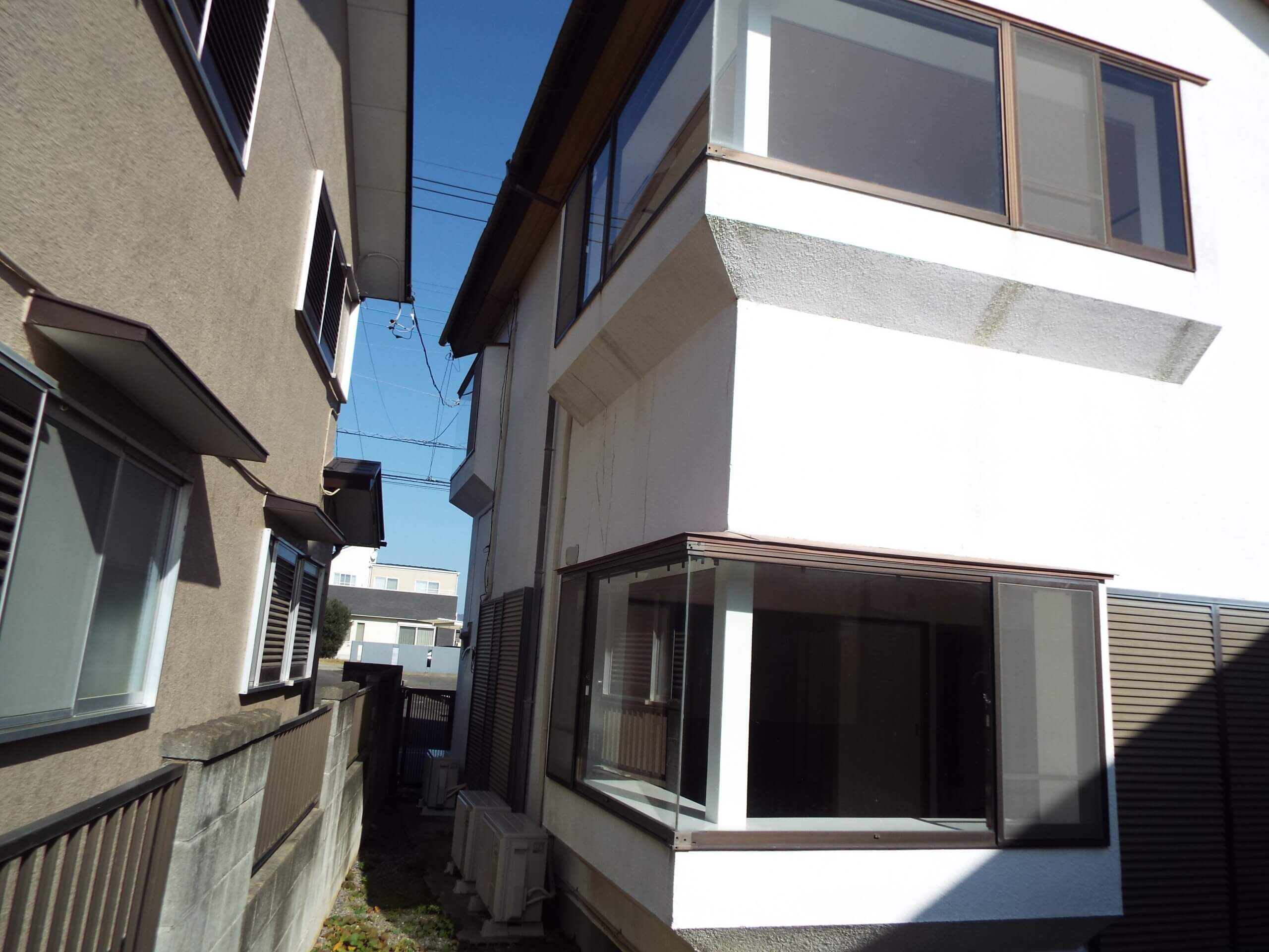 つくば市|施工前の同じ出窓まわりの外壁
